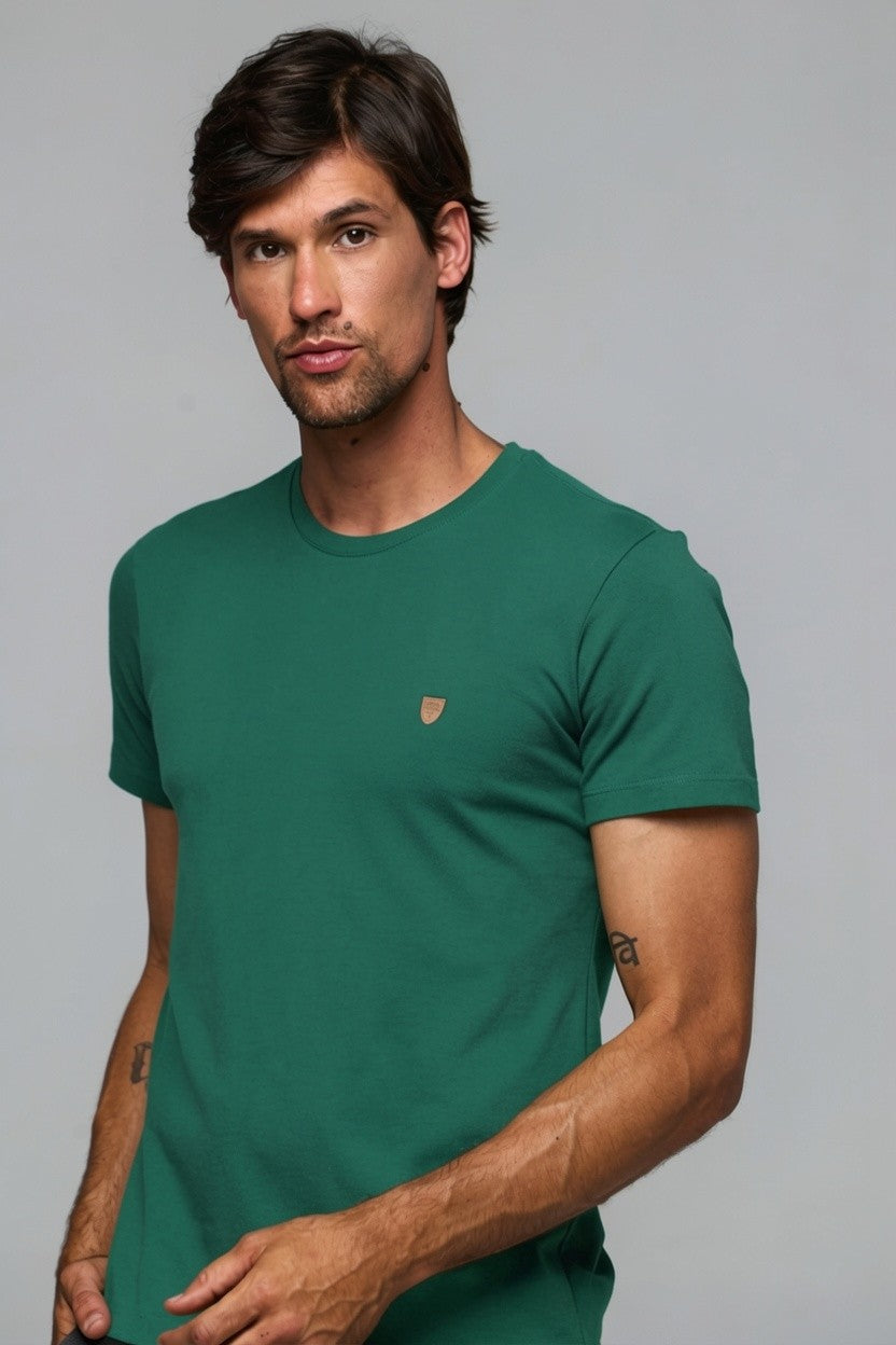 30002 T SHIRT BASICA COTTON MASC MC SLIM FIT