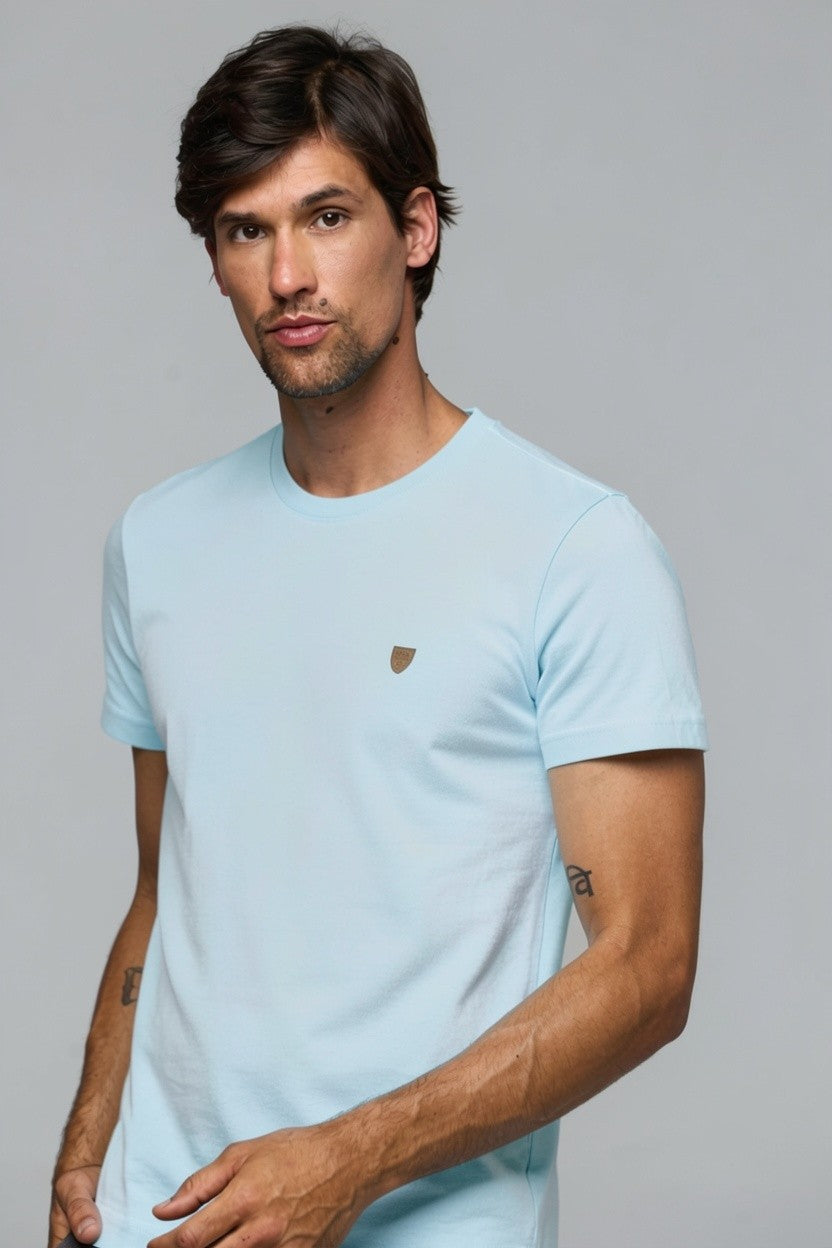 30002 T SHIRT BASICA COTTON MASC MC SLIM FIT
