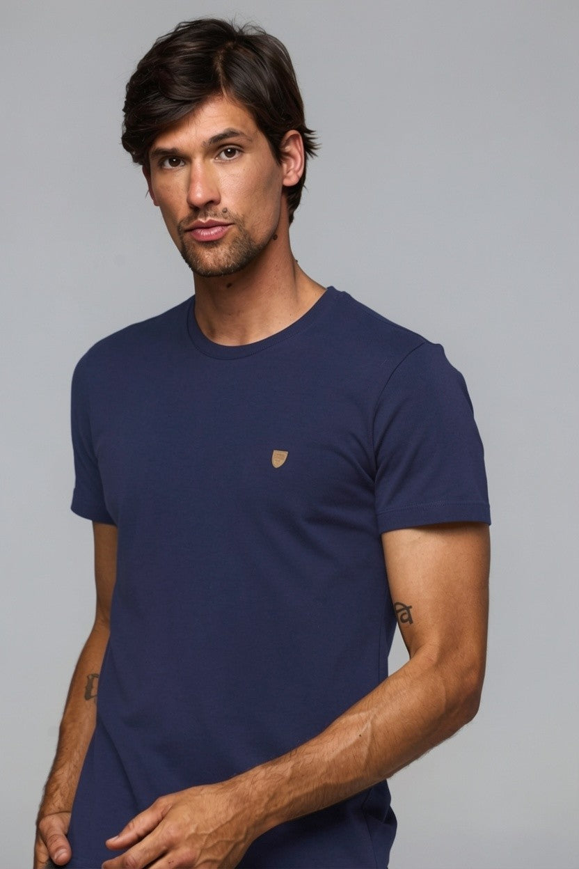 30002 T SHIRT BASICA COTTON MASC MC SLIM FIT