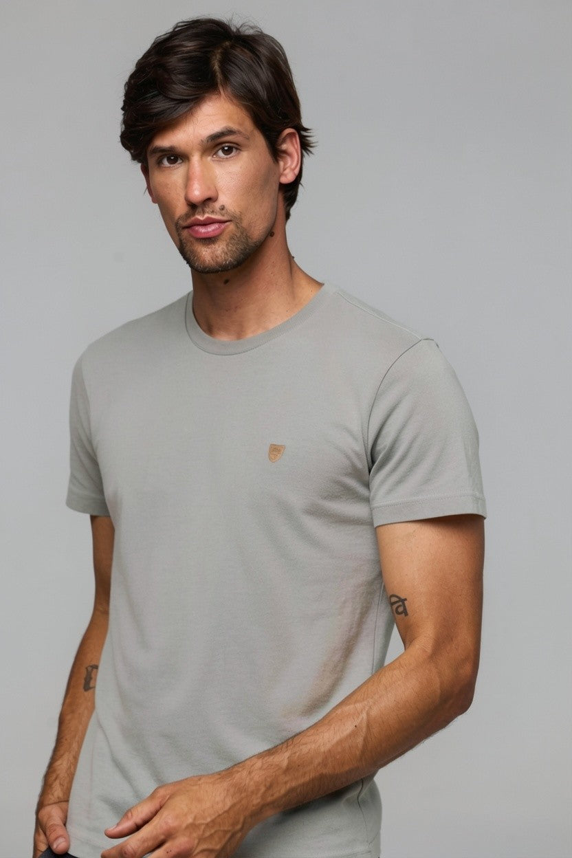 30002 T SHIRT BASICA COTTON MASC MC SLIM FIT