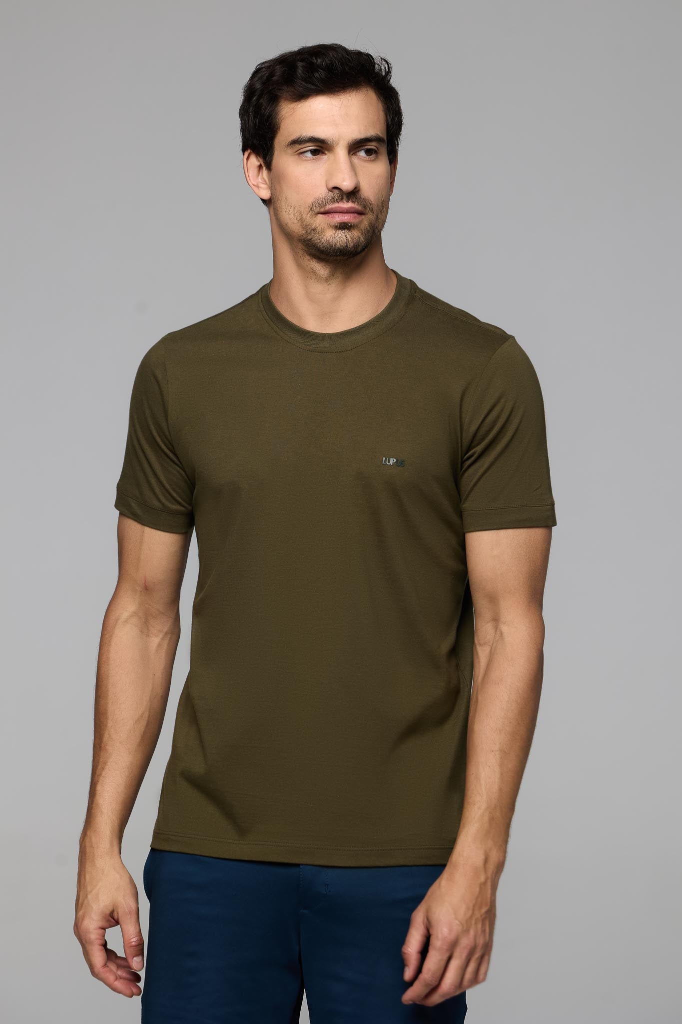 30216- CAMISETA GOLA MÉDIA M.MALHA