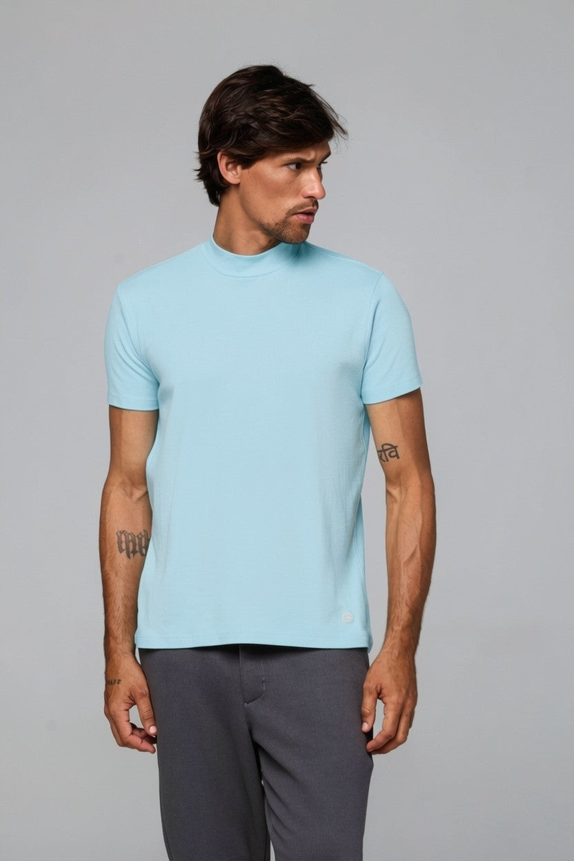 30225- CAMISETA GOLA ROLE SUEDINE