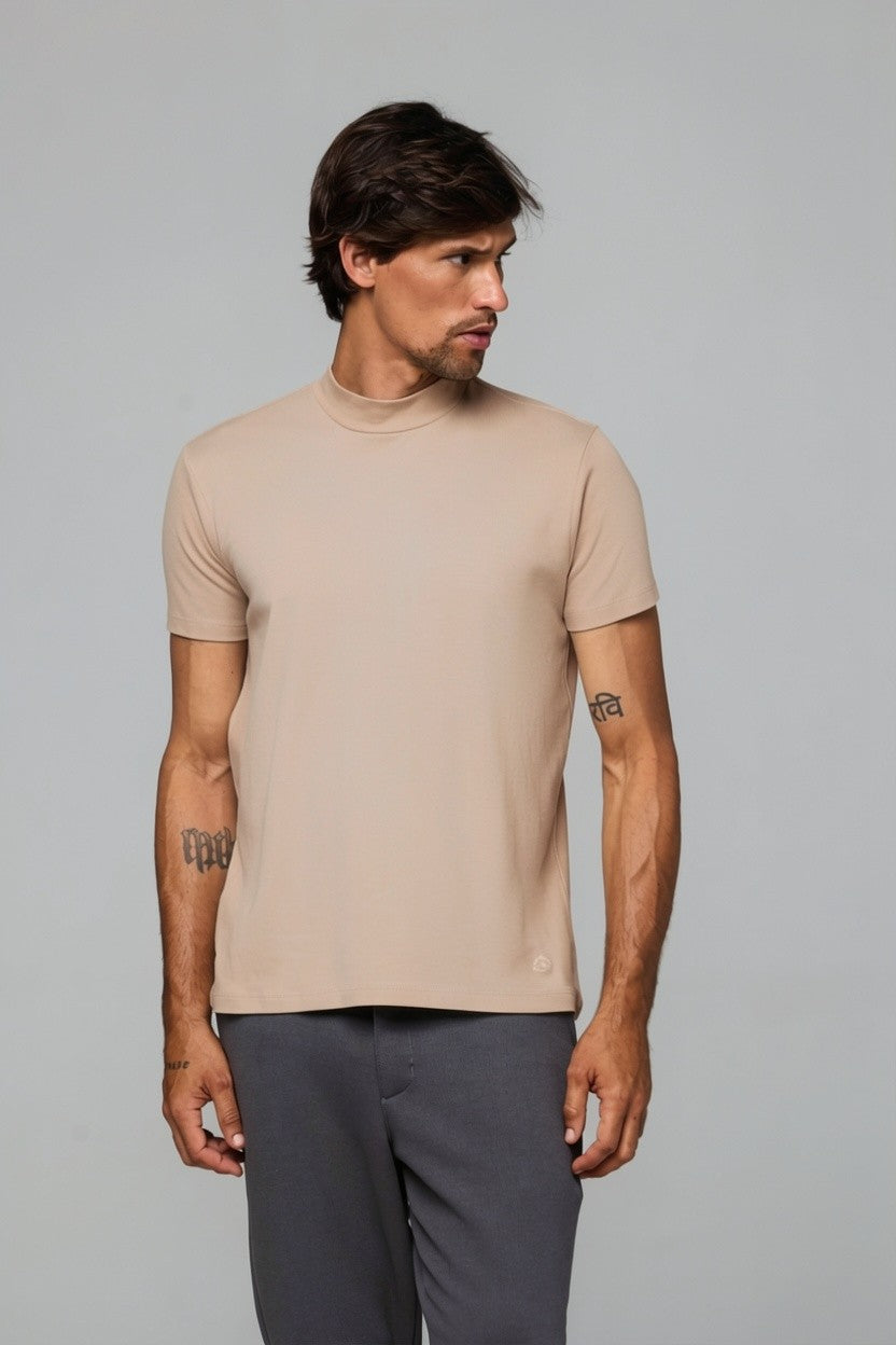 30225- CAMISETA GOLA ROLE SUEDINE