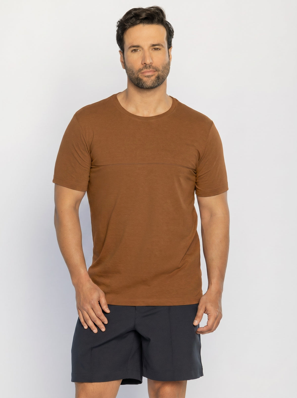 30261-CAMISETA M/C GOLA CARECA MALHA VINTAGE VELUTATO