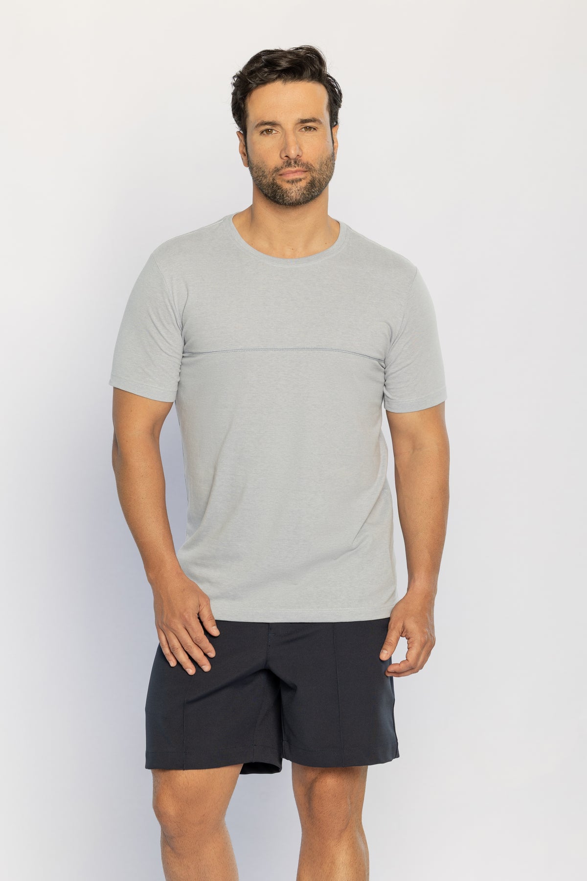 30261-CAMISETA M/C GOLA CARECA MALHA VINTAGE VELUTATO