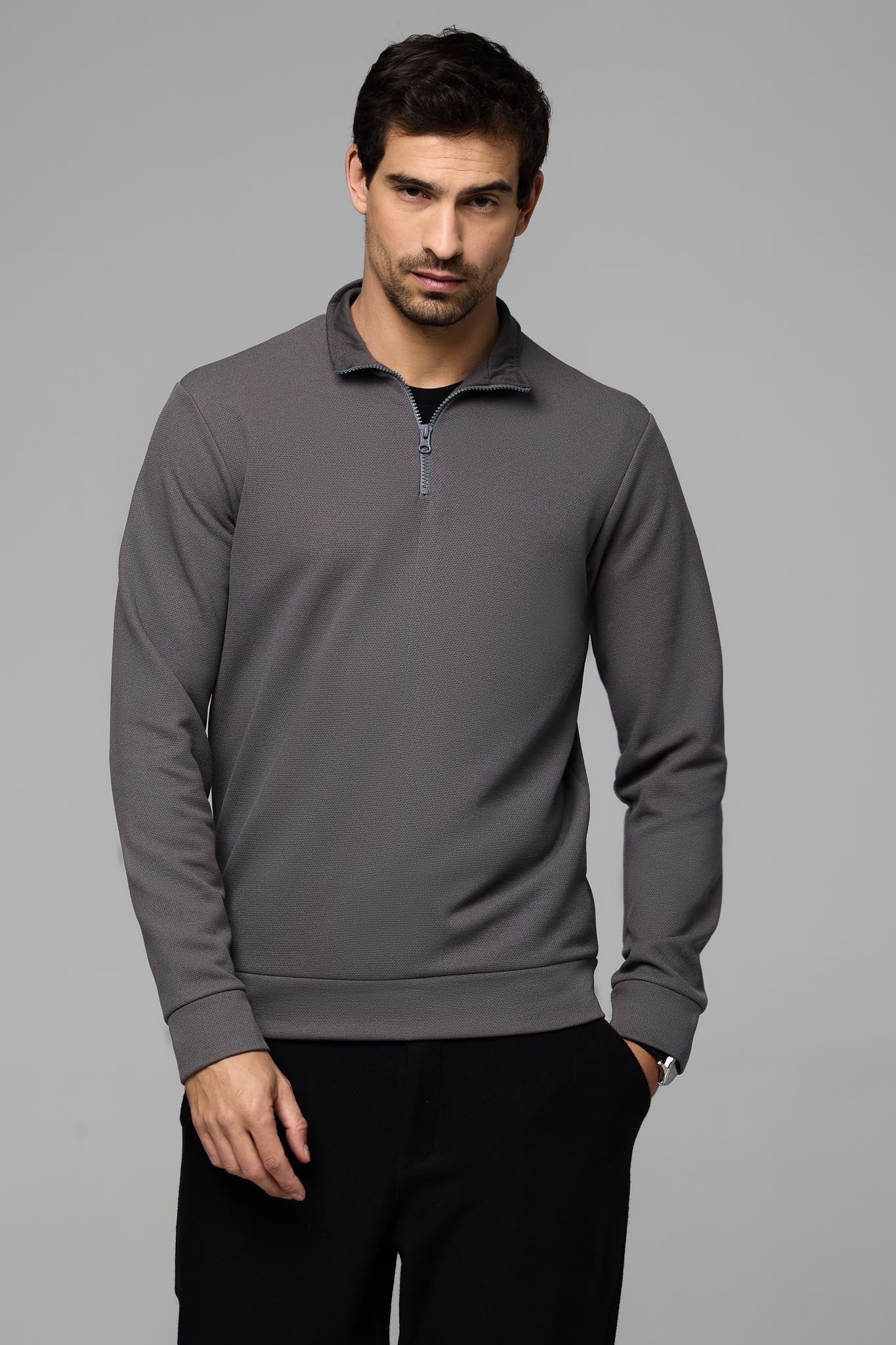32007-CAMISETA M/L COM ZIPER MALHA ARTISAN