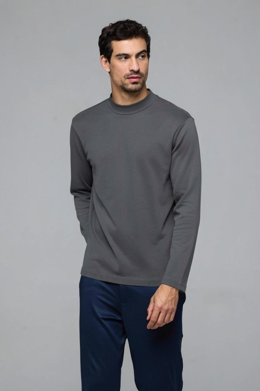 32012-CAMISETA GOLA ROLE M/L SUEDINE