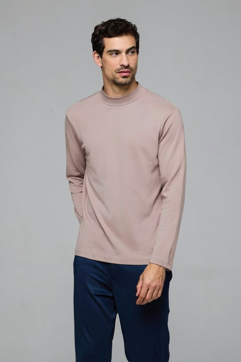 32012-CAMISETA GOLA ROLE M/L SUEDINE