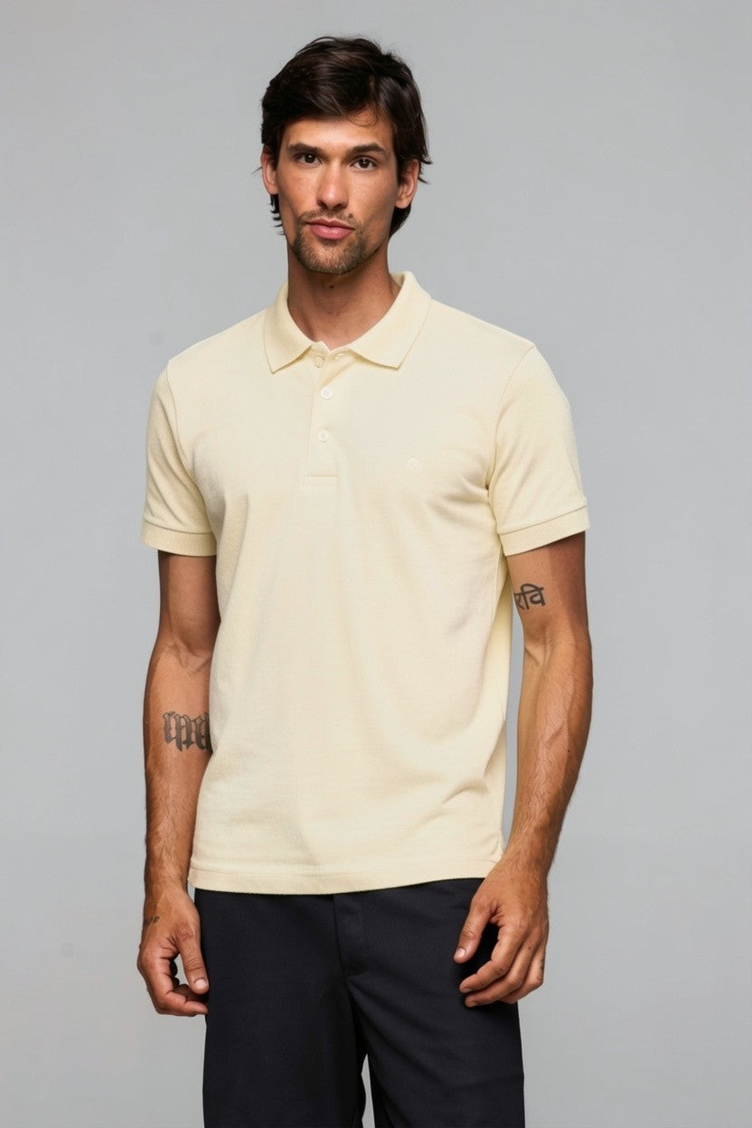 40001 POLO BASICA MEIA MALHA MASC GOLA RETILINEA MC