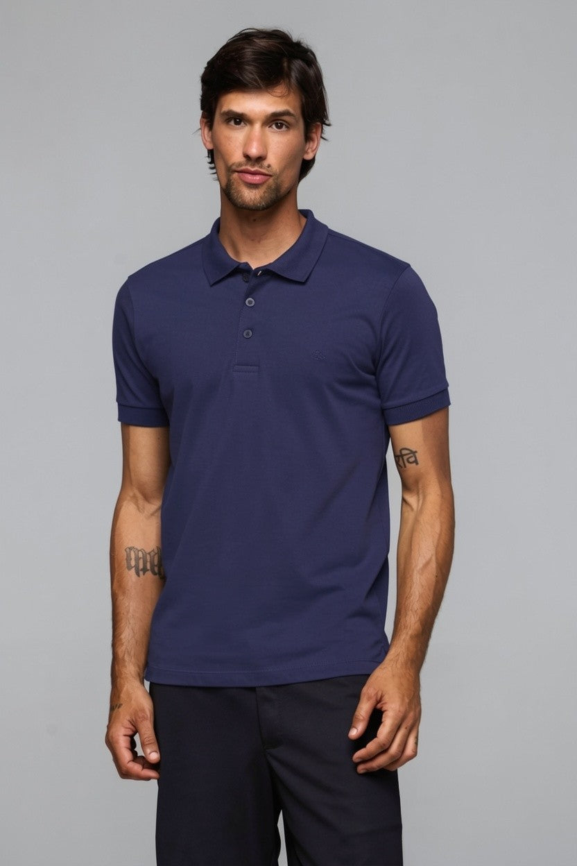 40001 POLO BASICA MEIA MALHA MASC GOLA RETILINEA MC