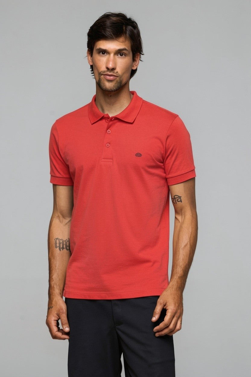 40001 POLO BASICA MEIA MALHA MASC GOLA RETILINEA MC