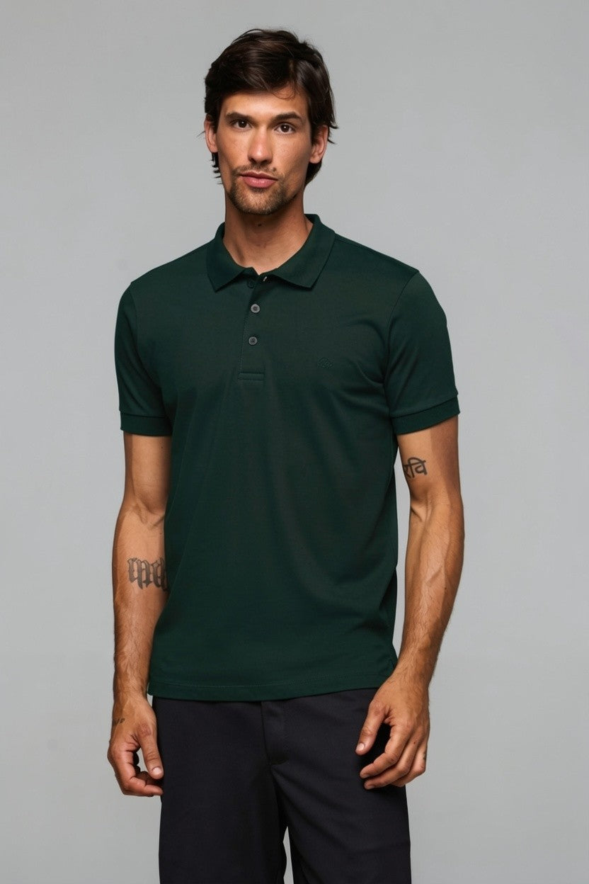40001 POLO BASICA MEIA MALHA MASC GOLA RETILINEA MC
