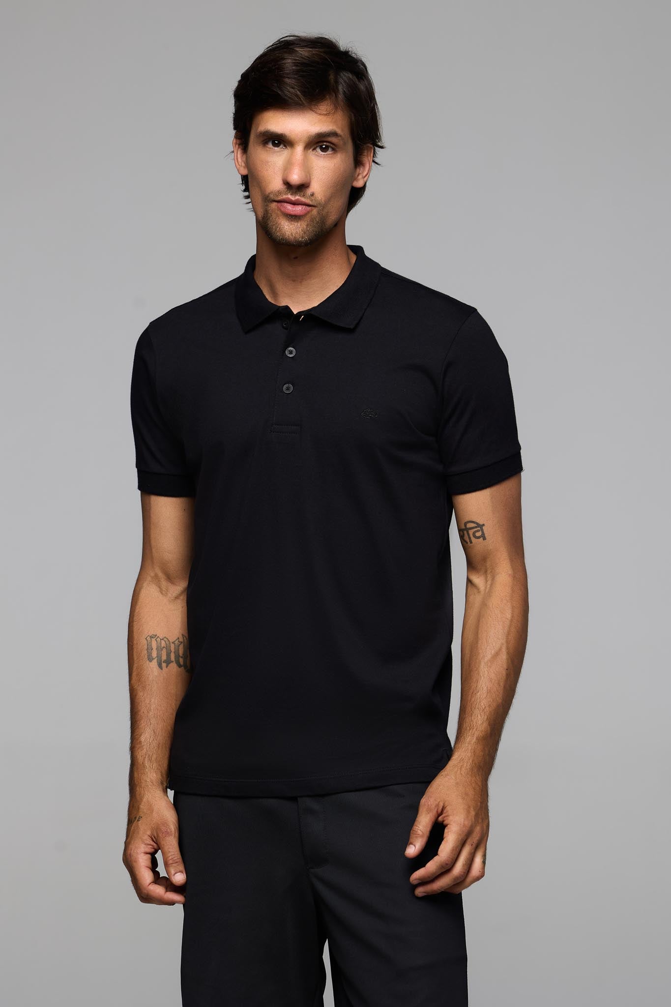 40001 POLO BASICA MEIA MALHA MASC GOLA RETILINEA MC
