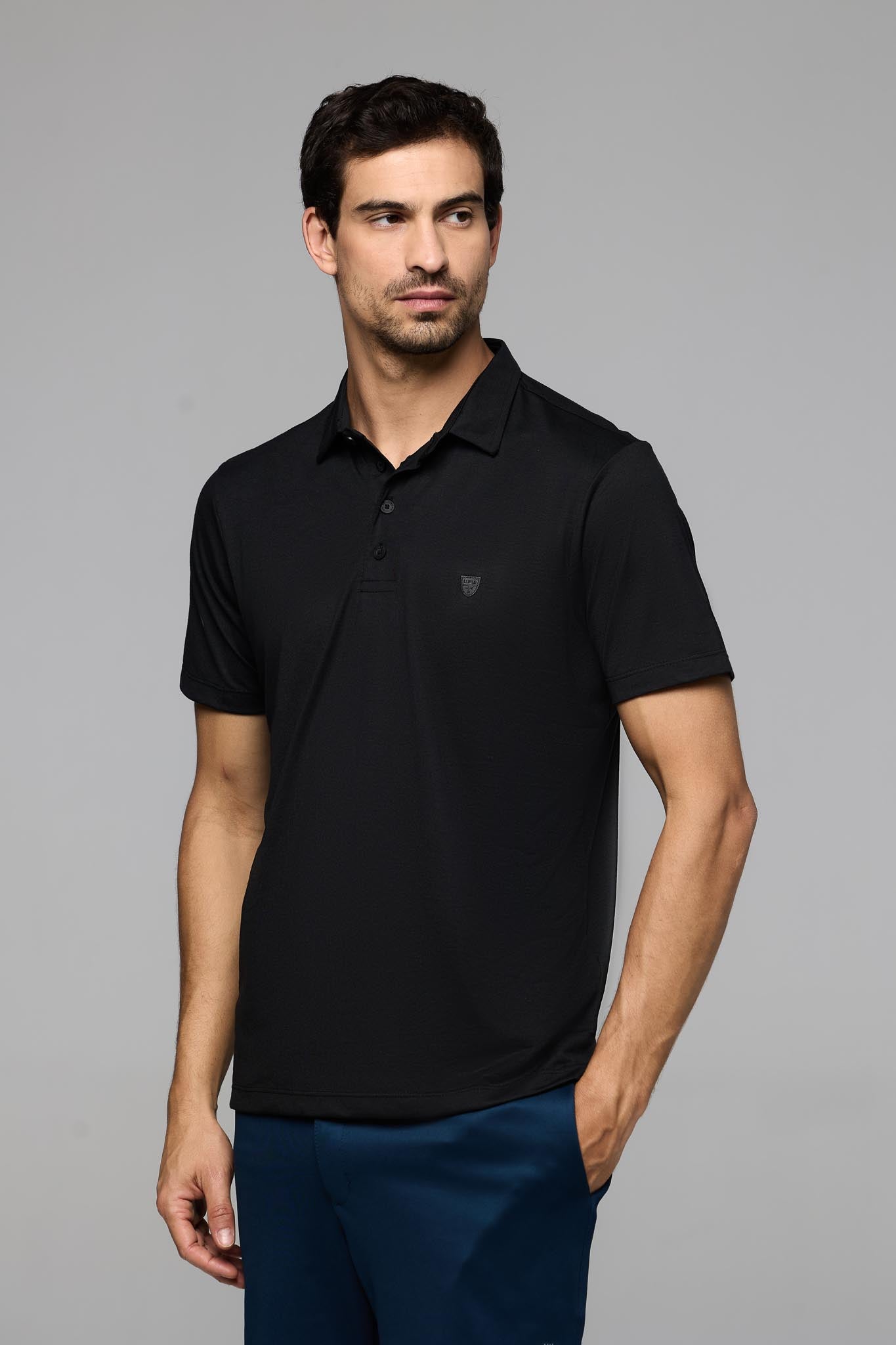 40004 POLO BASICA MALHA PV MASC MC