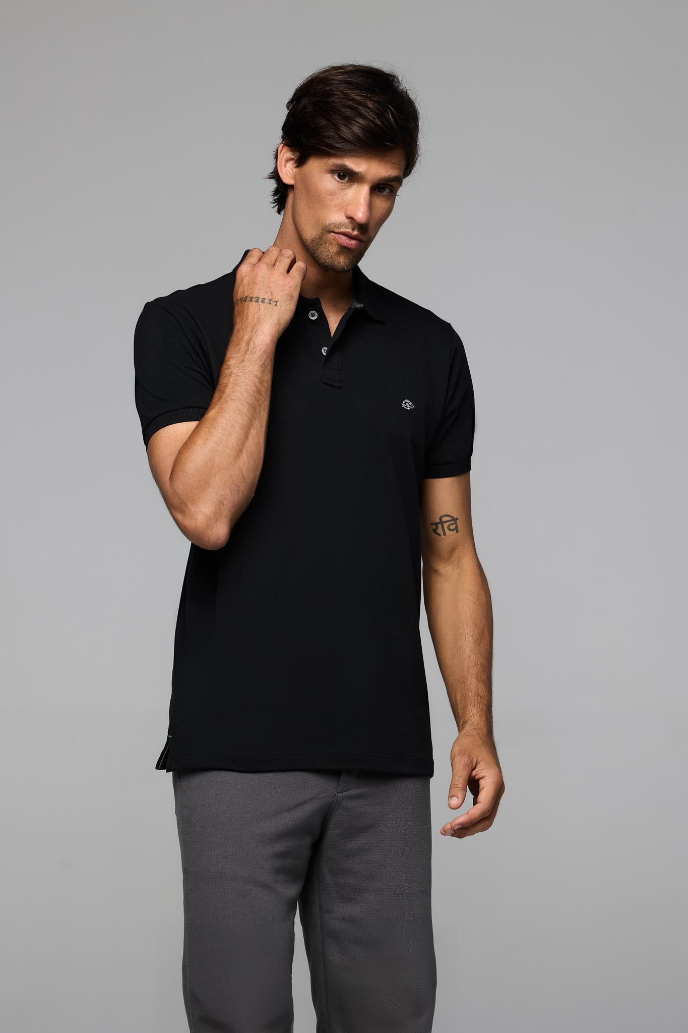 40032 POLO BASICA PIQUET MASC MC