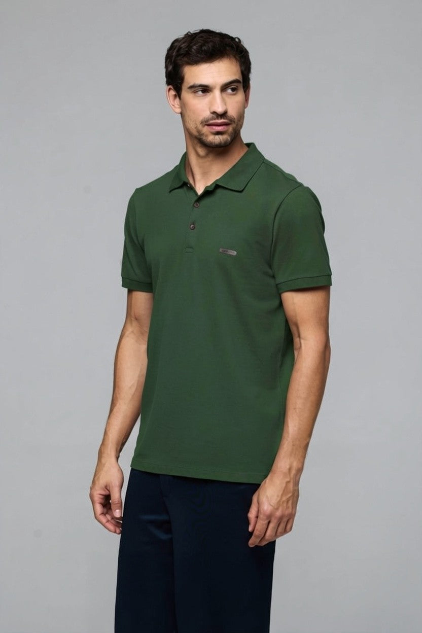 40189- POLO MC CLÁSSICA PIQUET FLORA