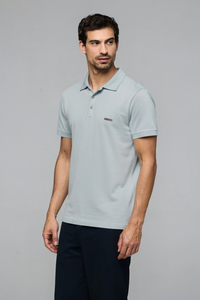 40189- POLO MC CLÁSSICA PIQUET FLORA
