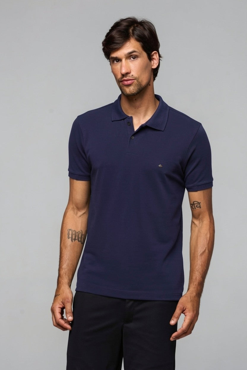 40208- POLO MC  PIQUET MIX STRECH