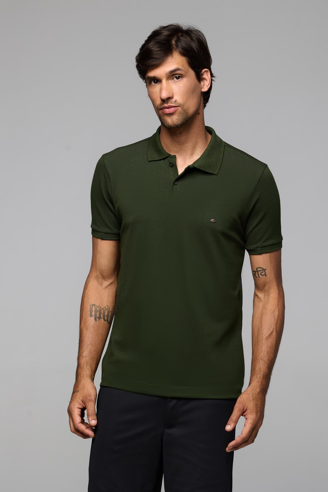 40208- POLO MC  PIQUET MIX STRECH