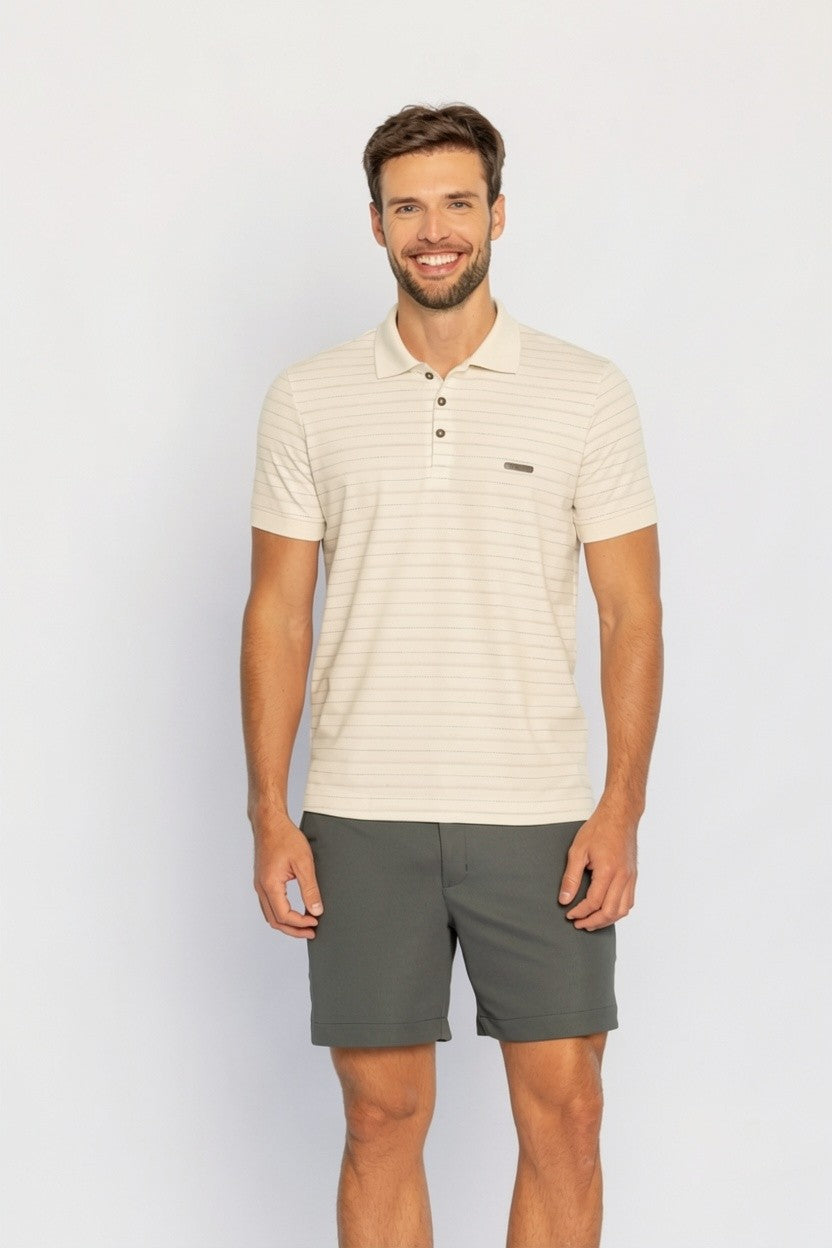 40212-CAMISETA M/C GOLA POLO MALHA GIARDINO TINTO