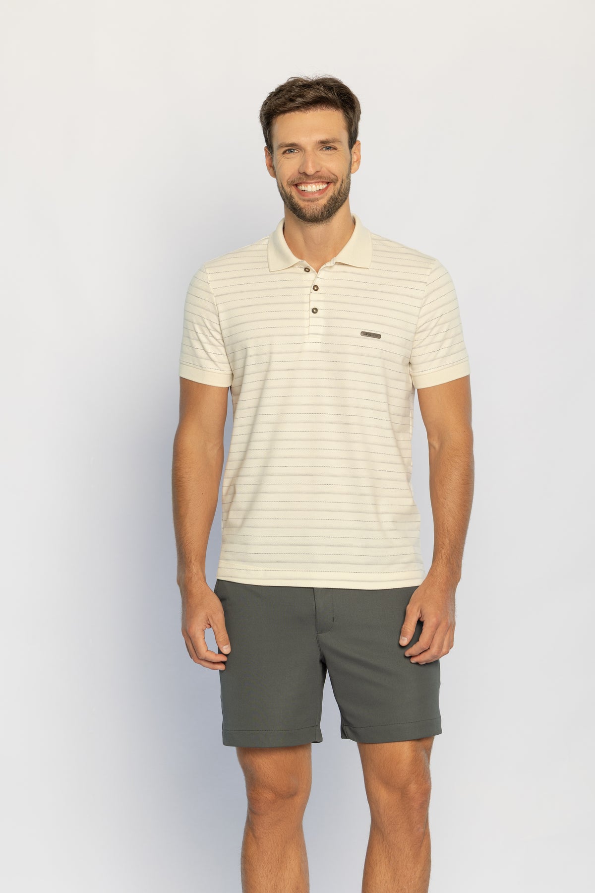 40212-CAMISETA M/C GOLA POLO MALHA GIARDINO TINTO