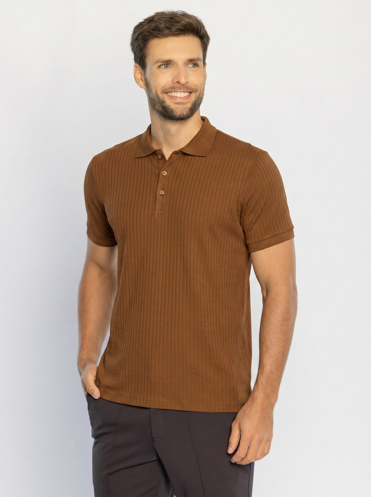 40215-CAMISETA M/C GOLA POLO MALHA MANTOVA