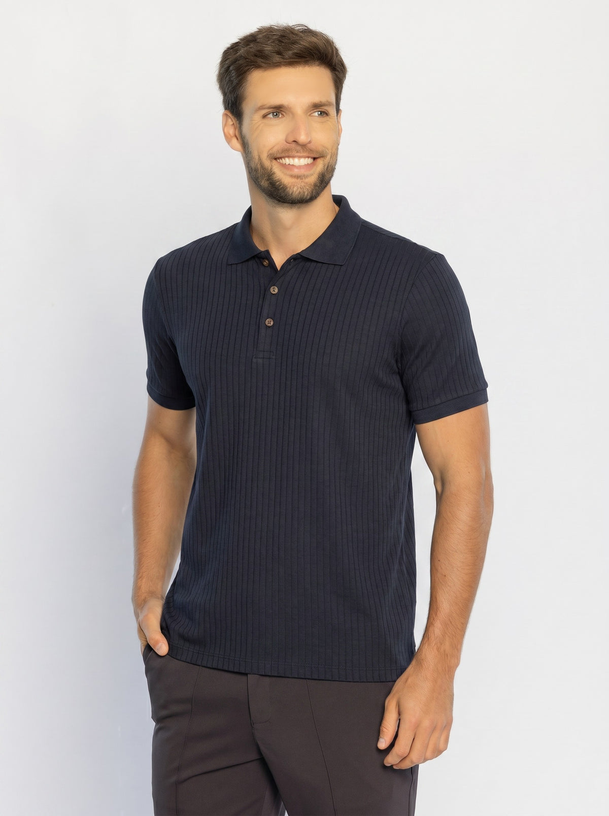 40215-CAMISETA M/C GOLA POLO MALHA MANTOVA