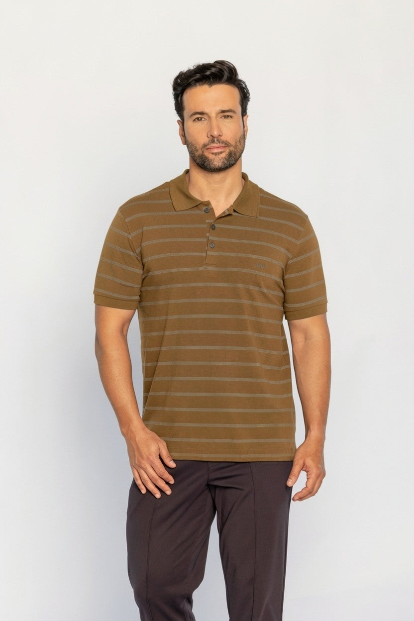 40217-CAMISETA M/C GOLA POLO LISTRADO ECLIPSE LUNAR