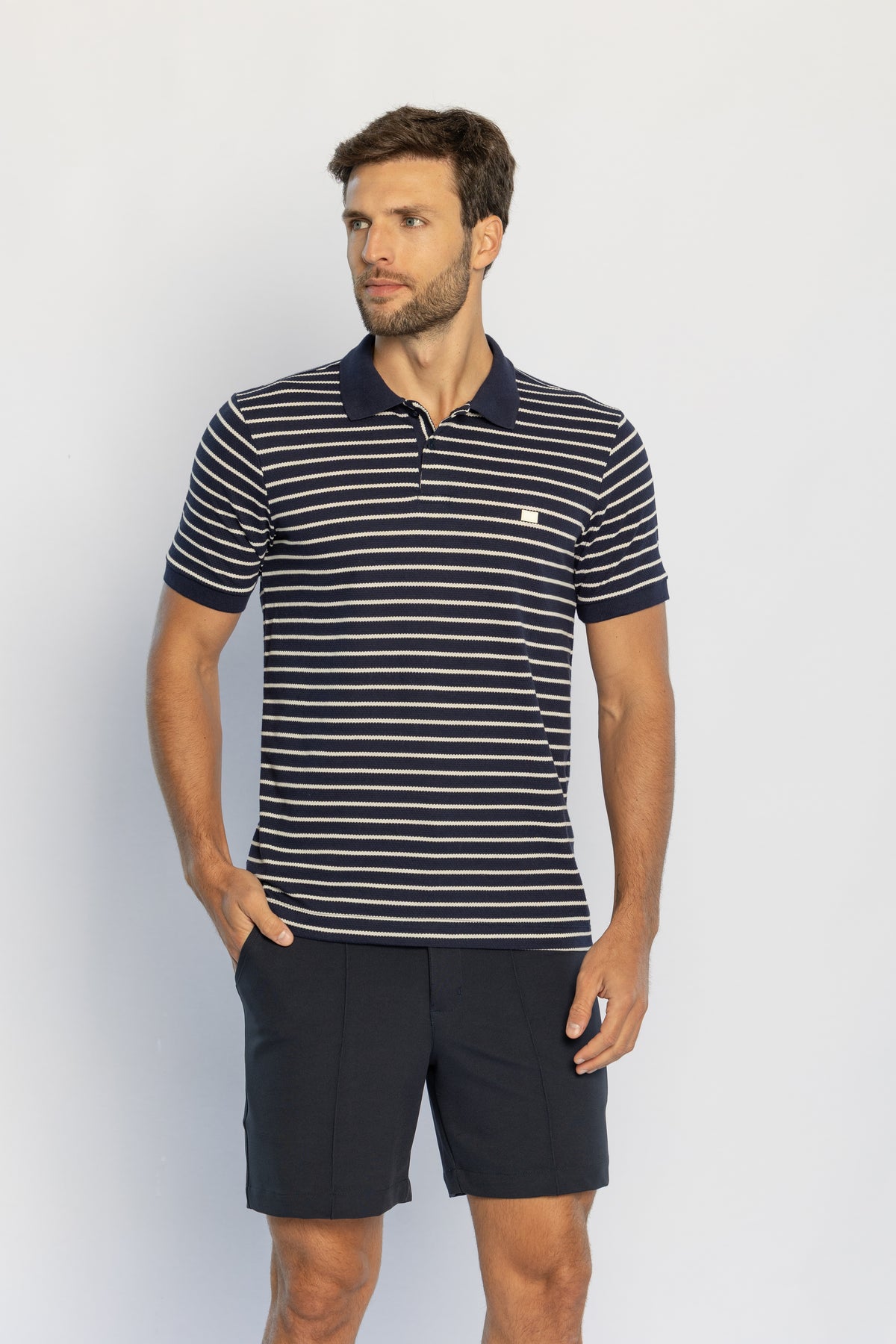 40218-CAMISETA M/C GOLA POLO MALHA APIS