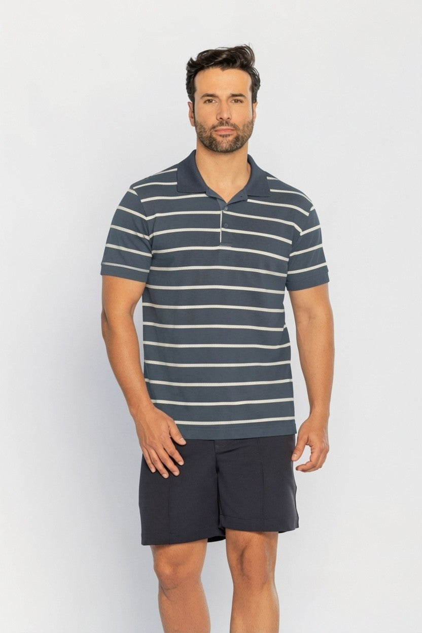 40220-CAMISETA M/C GOLA POLO MALHA BENTHEY