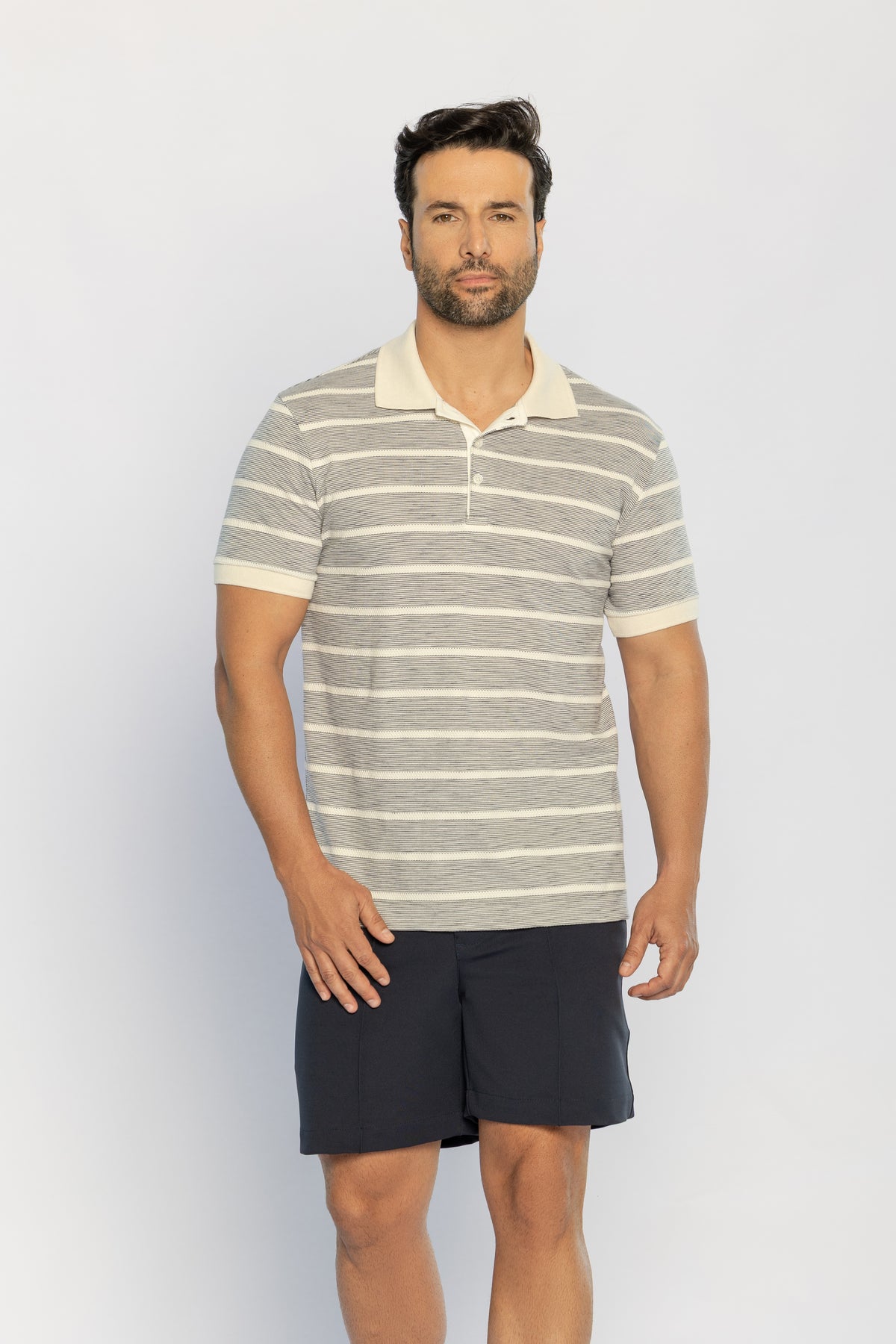 40220-CAMISETA M/C GOLA POLO MALHA BENTHEY