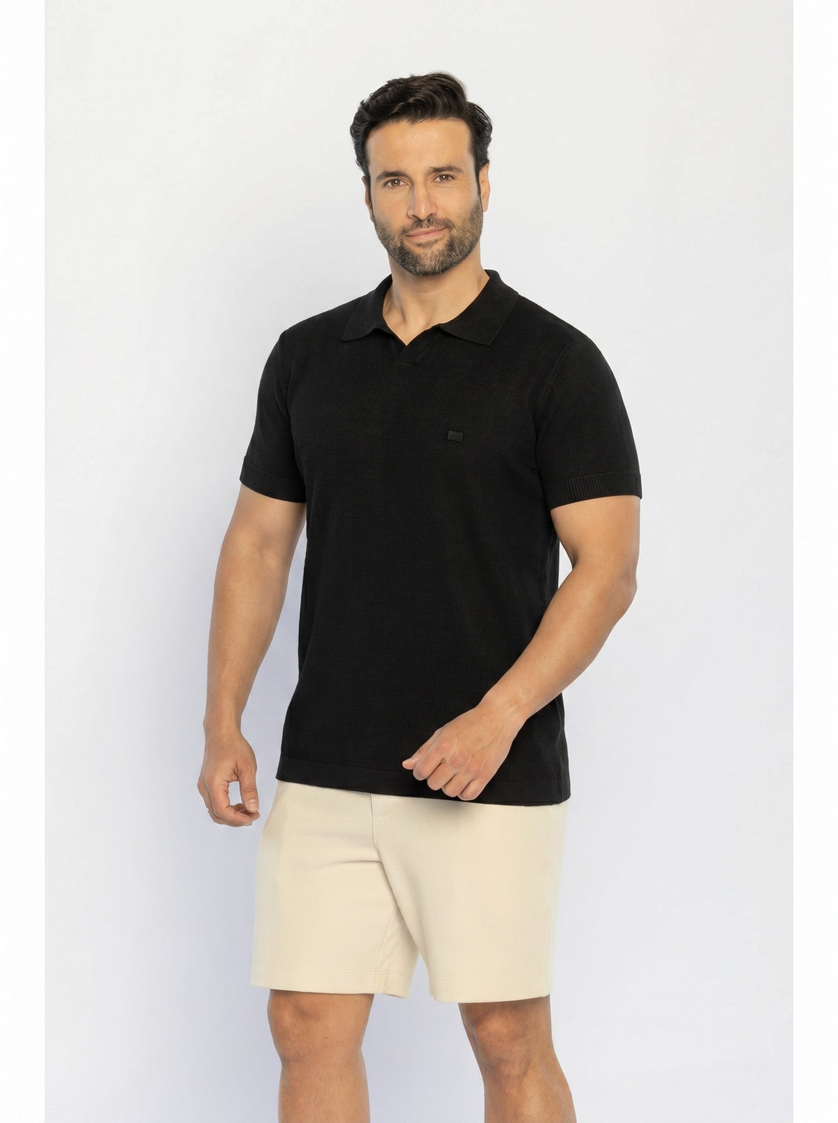 40221-CAMISETA M/C GOLA POLO TRICOT  HAVEM
