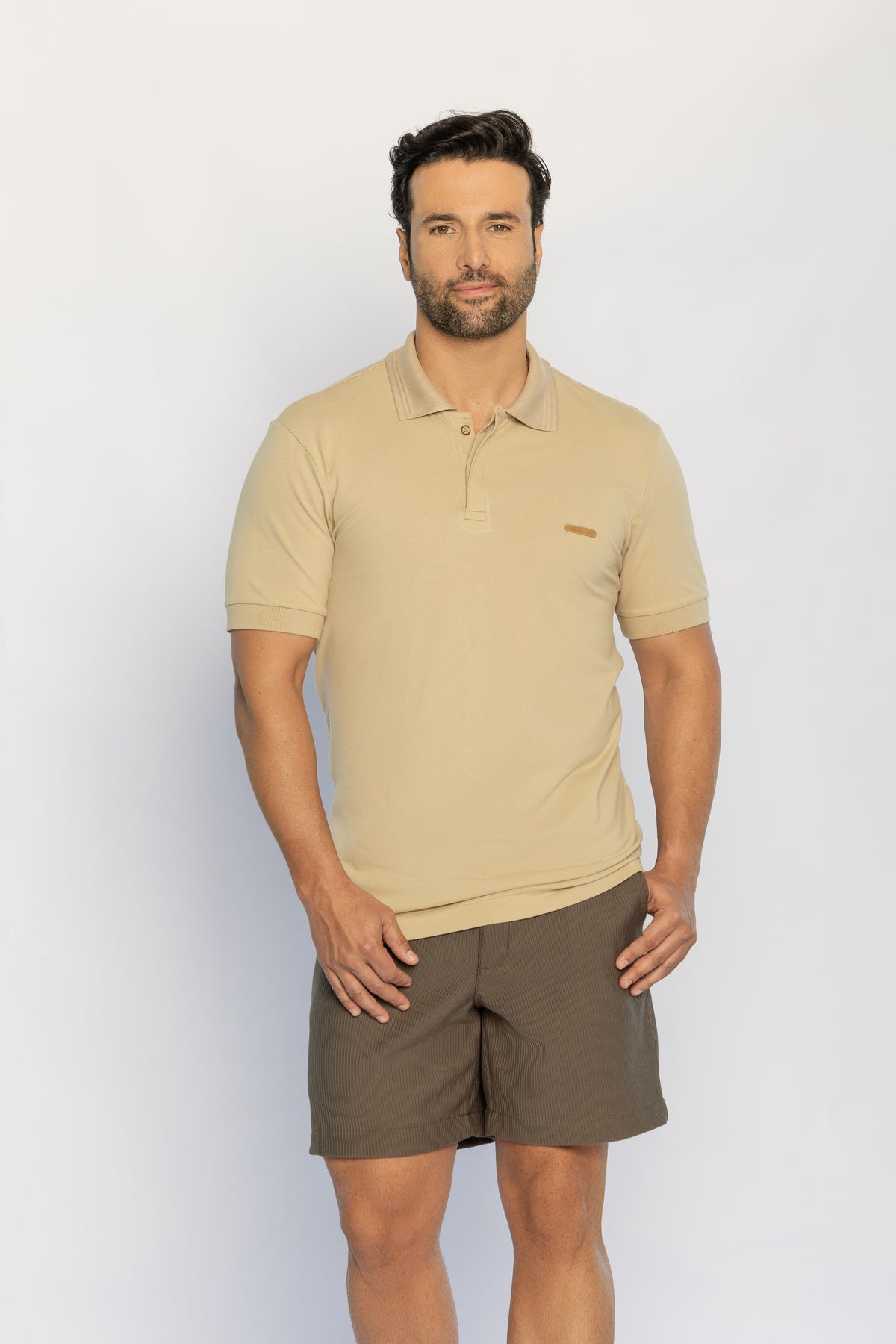 40224-CAMISETA M/C GOLA POLO PIQUET FLORA