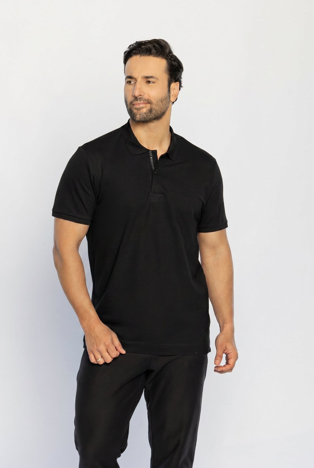40225-CAMISETA M/C GOLA POLO PIQUET FLORA
