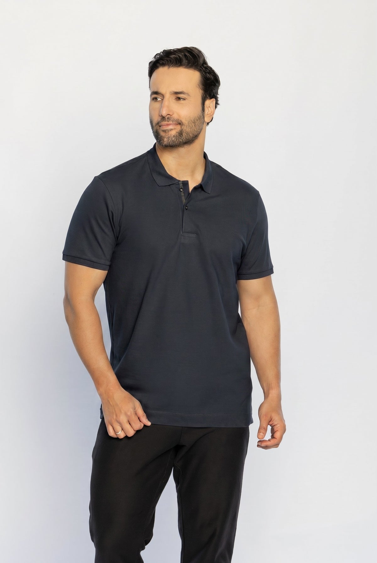 40225-CAMISETA M/C GOLA POLO PIQUET FLORA