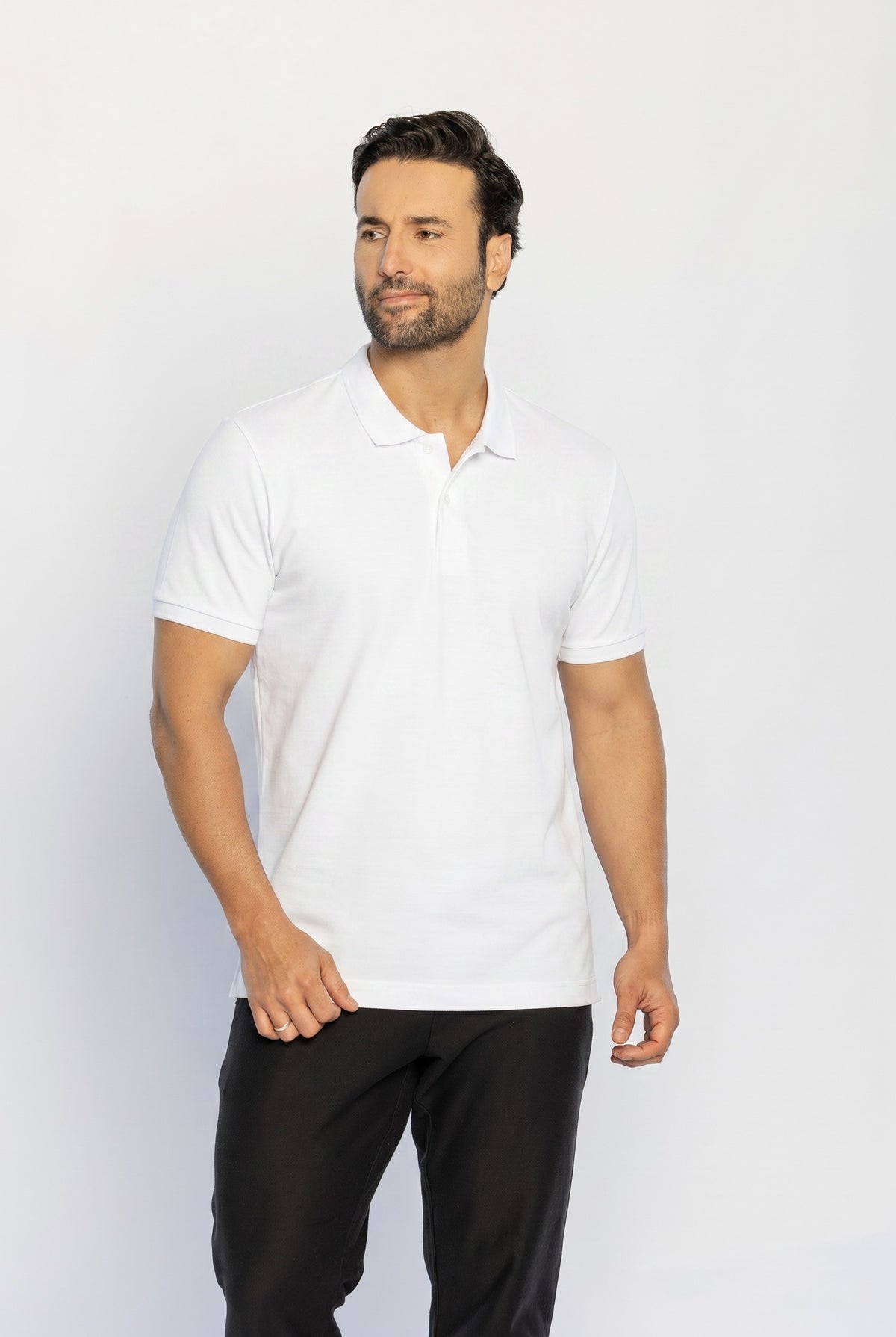40225-CAMISETA M/C GOLA POLO PIQUET FLORA