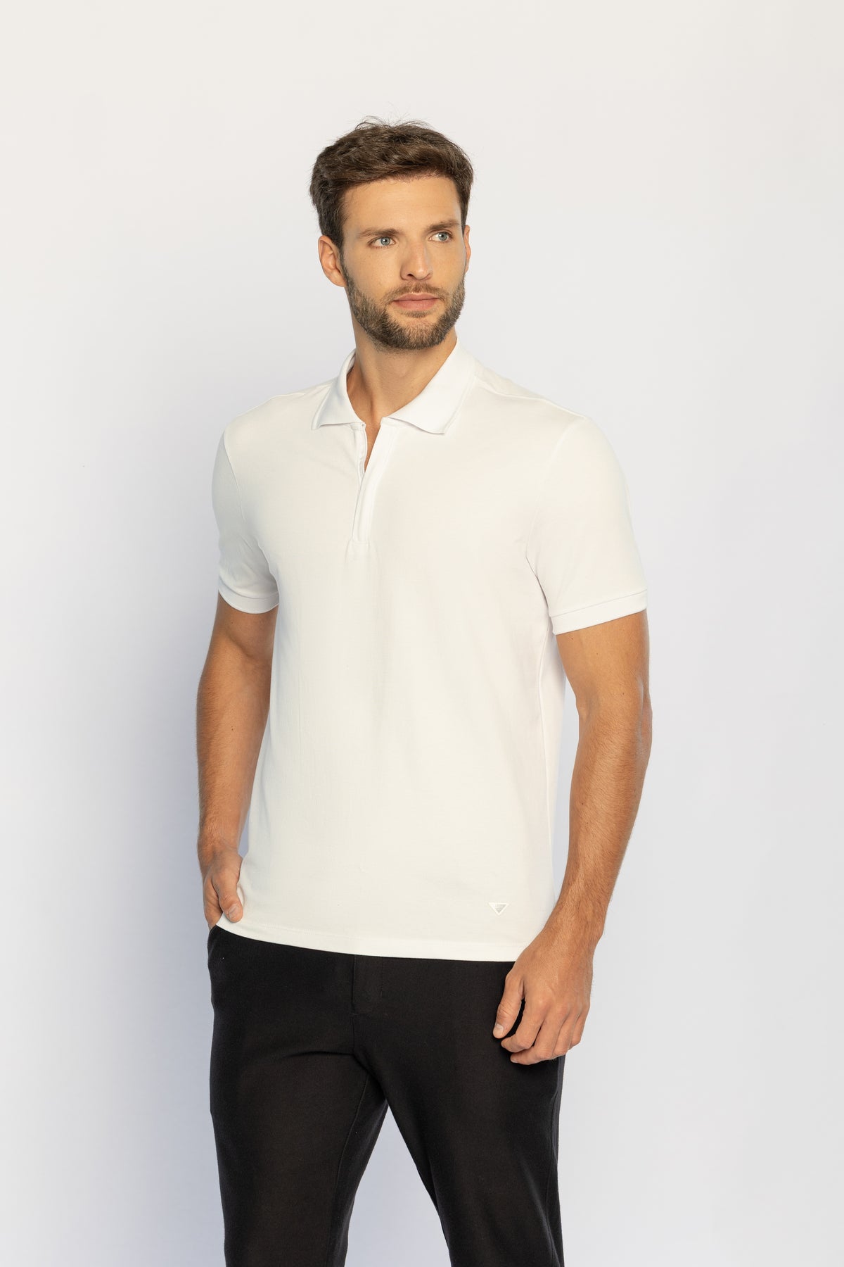 40226-CAMISETA M/C GOLA POLO PIQUET FLORA