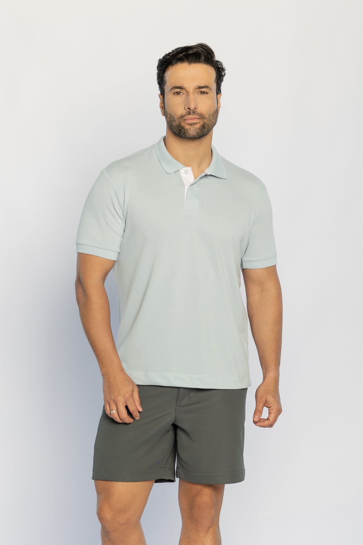 40228-CAMISETA M/C GOLA POLO PIQUET ÉVORA