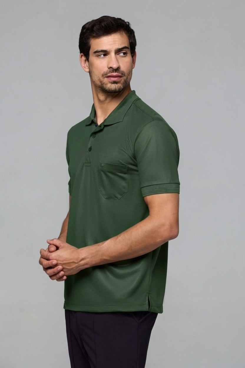 43012 POLO BASICA PIQUET SPORT COM BOLSO MASC MC