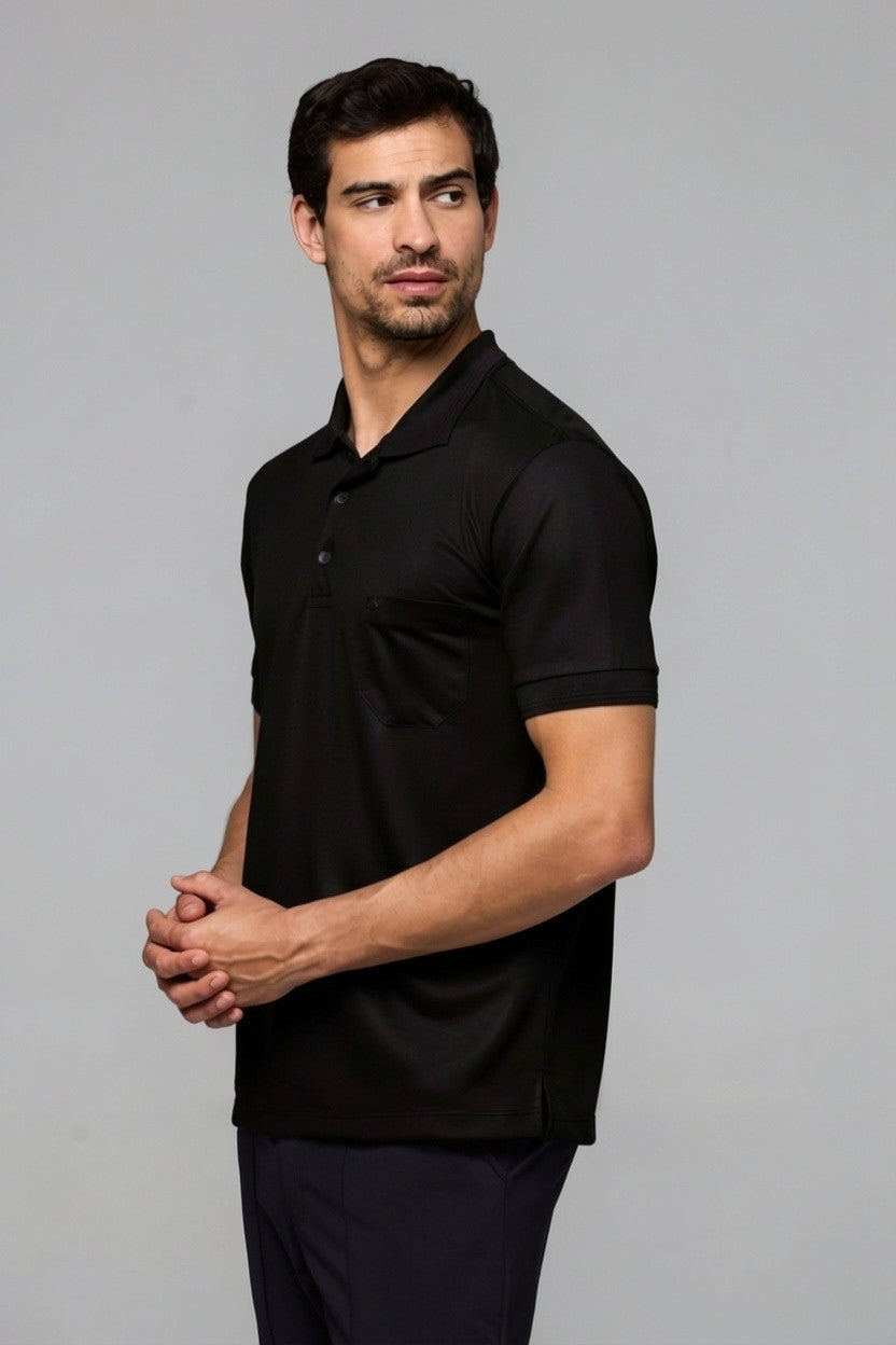 43012 POLO BASICA PIQUET SPORT COM BOLSO MASC MC
