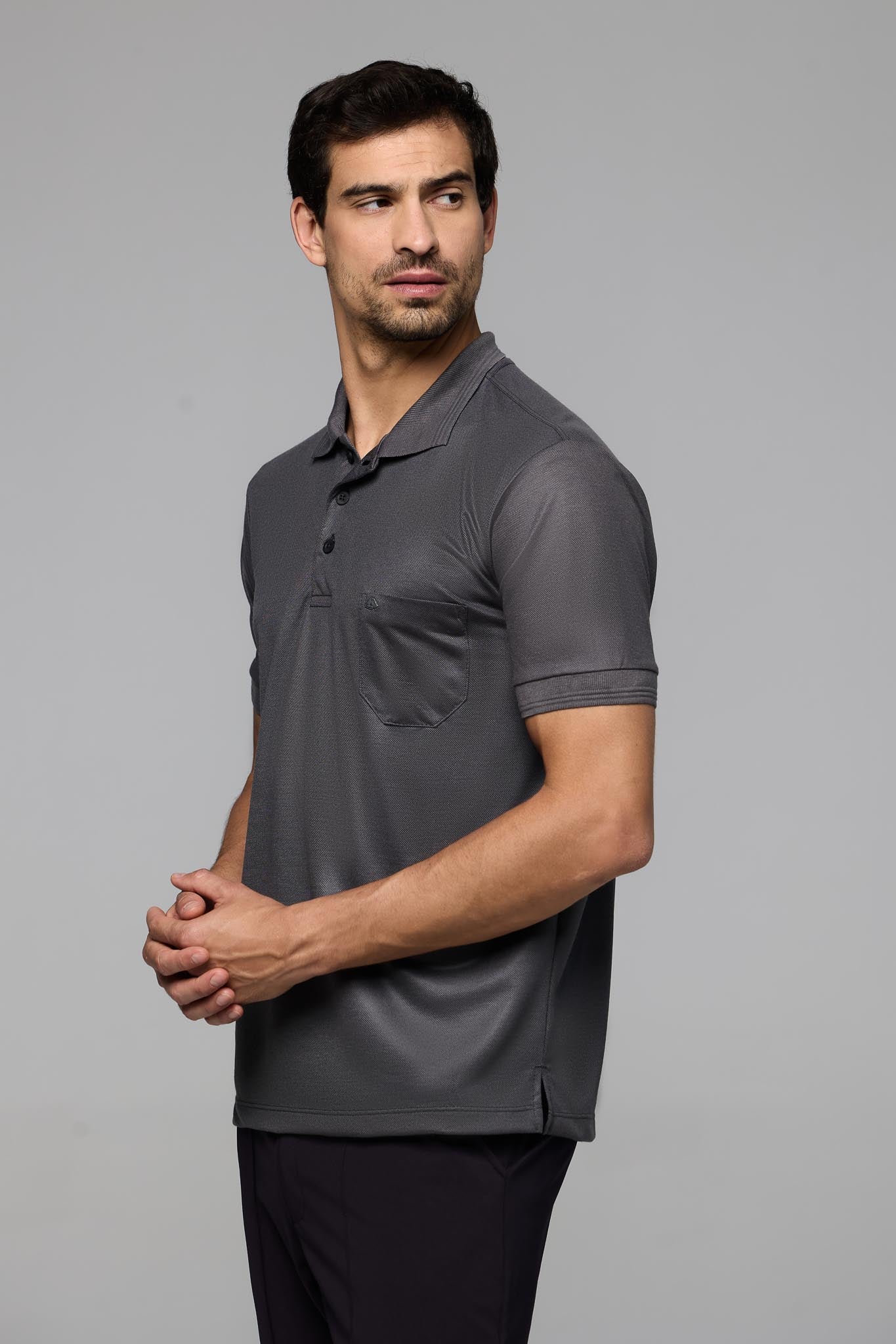 43012 POLO BASICA PIQUET SPORT COM BOLSO MASC MC