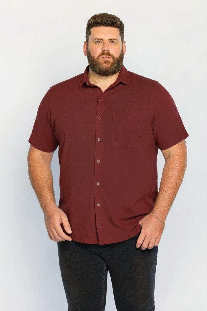 72001 CAMISA BASICA MEIA MALHA MASC PLUS SIZE