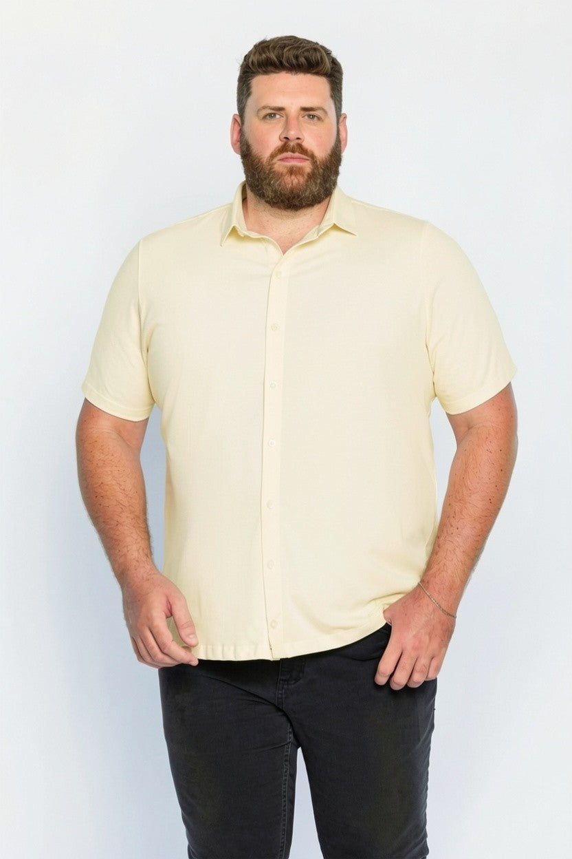 72001 CAMISA BASICA MEIA MALHA MASC PLUS SIZE