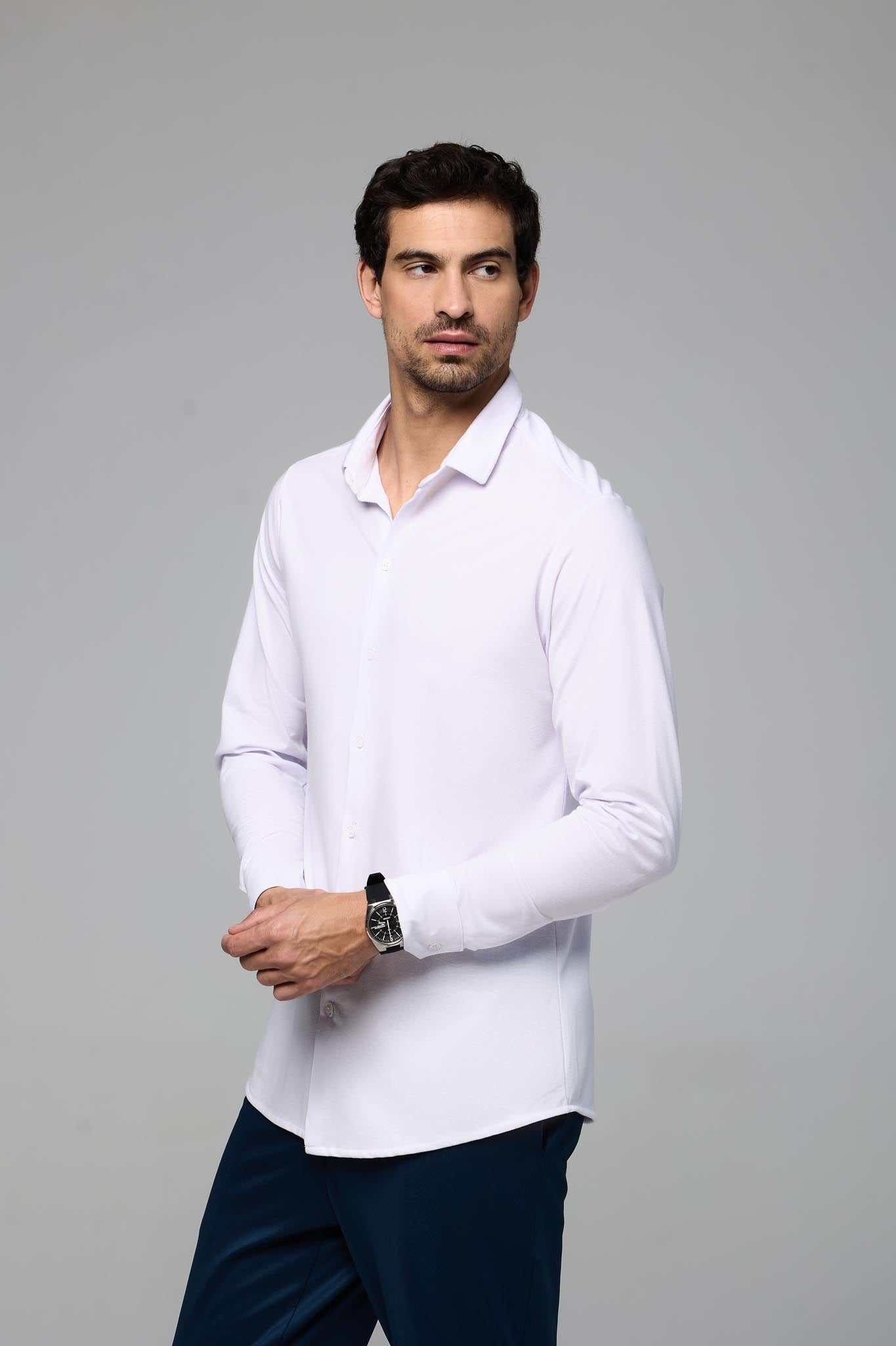 71035- CAMISA SOCIAL  MASC ML PIQUET PALADIN